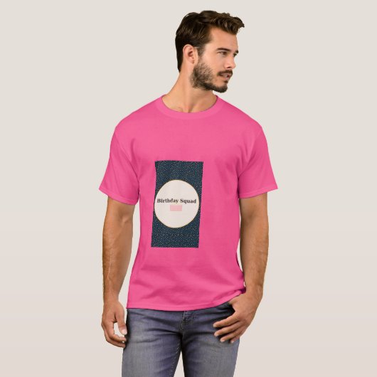 Birthday Squad Confetti Party T-Shirt (Vorne ganz)