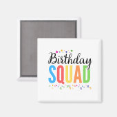 BIRTHDAY SQUAD MAGNET (Vorderseite/Rückseite)