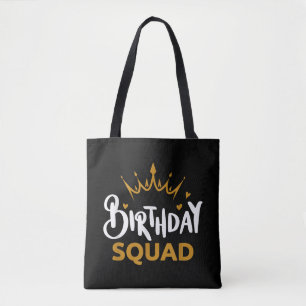 Birthday Squad Party Matching Family Group Funny B Tasche