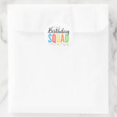 BIRTHDAY SQUAD RUNDER AUFKLEBER (Tasche)