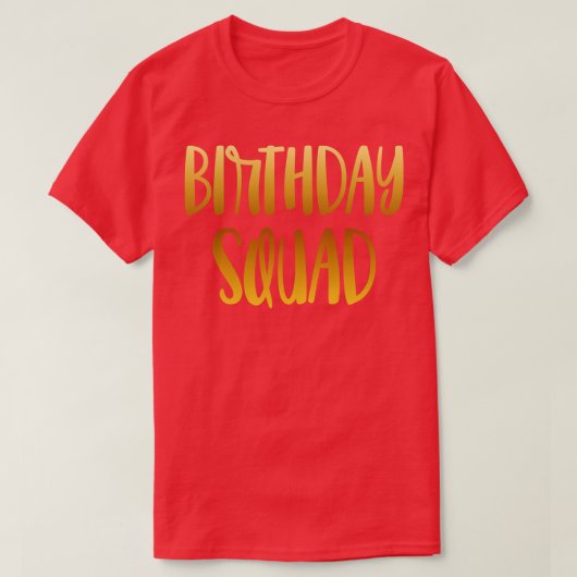 Birthday Squad T-Shirt (Design vorne)