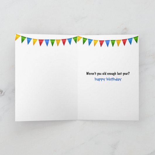 Birthday Squirrel Karte (Innenseite)