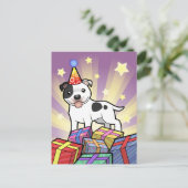 Birthday Staffordshire Bull Terrier Postkarte (Stehend Vorderseite)