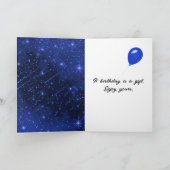 Birthday Star Galaxy Karte (Innenseite)