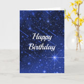Birthday Star Galaxy Karte (Gelbe Blume)