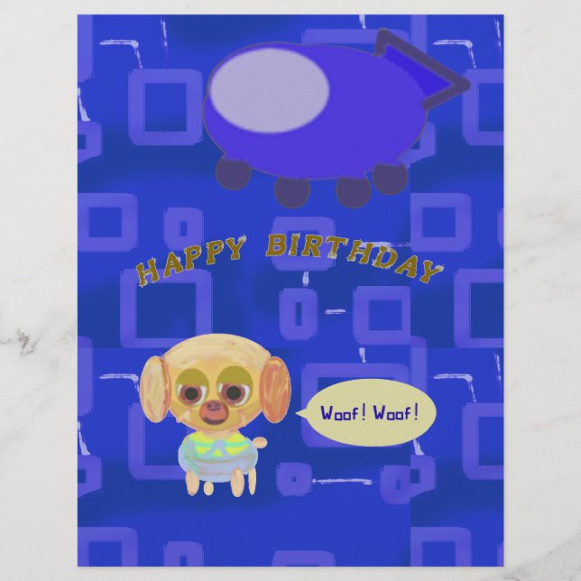 Birthday Stationery Briefbogen (Vorderseite)