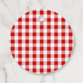 Birthday Strawberry Kariert Vielen Dank Geschenkanhänger (Rückseite)