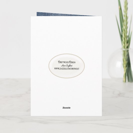 Birthday Strichmännchen Girl Karte (Rückseite)