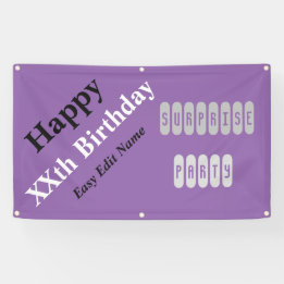Birthday Surprise Party Banner