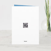 Birthday Swing Hanging From a Cumulus Cloud Karte (Rückseite)