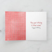 Birthday Tabby Cat Reading Book Karte (Innenseite)