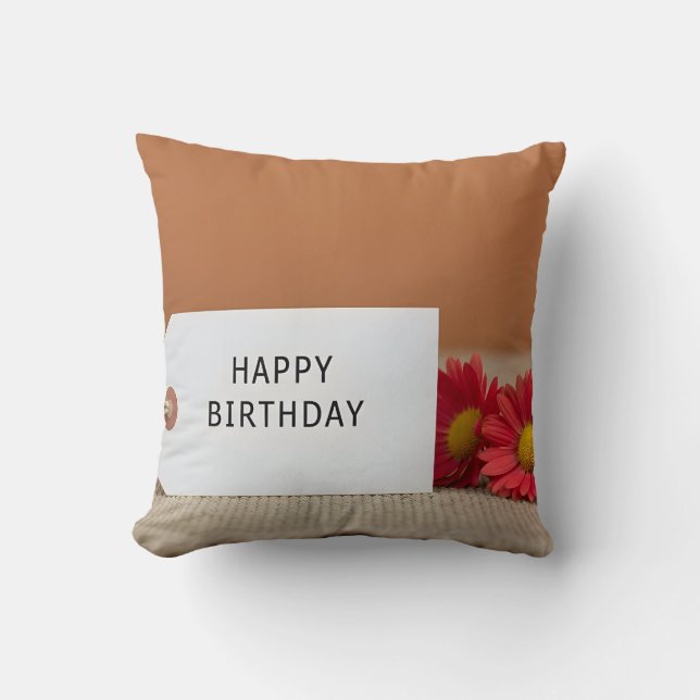 Birthday tag flower decoration kissen (Vorderseite)