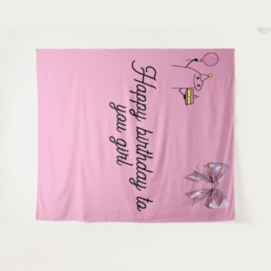 Birthday tapestries wandteppich (Vorderseite (Horizontal))