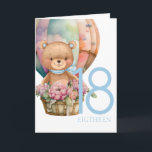 Birthday Teddy Bären Ballon 18TH Karte<br><div class="desc">Birthday Teddy Bären Ballon 18TH Card Sweet Baby Teddy tragen personalisierte Babykarte für einen Jungen. Wir können frühzeitig warten. Klicken Sie auf die Schaltfläche "Anpassen!",  um die Textgröße,  Textfarbe,  den Stil des Schriftartes und mehr zu ändern!</div>