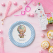Birthday Teddy Bären Ballon Poke Dots Pappteller (Party)