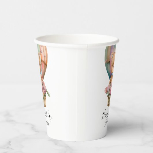 Birthday Teddy Bear Pappbecher (Rechts)