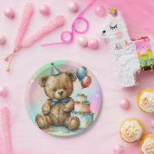 Birthday Teddy Bear Pappteller (Party)