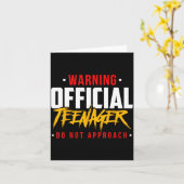 Birthday Teenagers Teenager Do Not Approach Karte (Gelbe Blume)