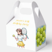 Birthday Tennis Ace Girl Geschenkschachtel (Rückseite)