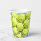 Birthday Tennis Ace Girl Pappbecher (Rückseite)