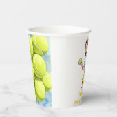 Birthday Tennis Ace Girl Pappbecher (Rechts)