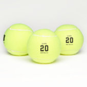 Birthday Tennis Ball mit Alter (Multi)