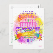 Birthday Theme Boys Postkarte Einladung HAMbyWG (Vorne/Hinten)