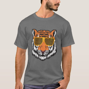 Birthday Tiger Boys Cool Tiger Stried Animal Beng T-Shirt