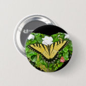 Birthday Tiger Frack Butterfly Items Button (Vorne & Hinten)