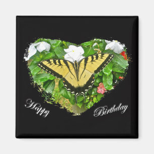 Birthday Tiger Frack Butterfly Items Magnet