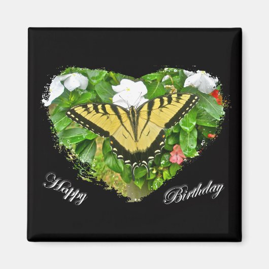 Birthday Tiger Frack Butterfly Items Magnet (Vorne)