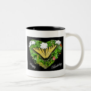 Birthday Tiger Frack Butterfly Items Zweifarbige Tasse