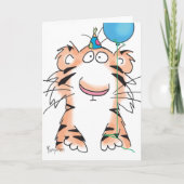 BIRTHDAY TIGER KARTE (Vorderseite)