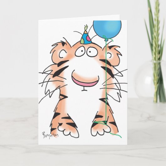 BIRTHDAY TIGER KARTE (Vorderseite)