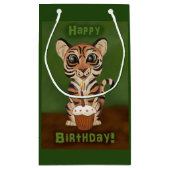 Birthday Tiger Kleine Geschenktüte (Rückseite)