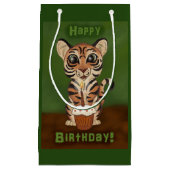 Birthday Tiger Kleine Geschenktüte (Vorderseite)