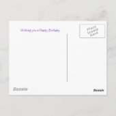 Birthday Tiger Postkarte (Rückseite)