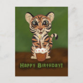 Birthday Tiger Postkarte (Vorderseite)