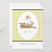 Birthday Train Einladung (Vorne/Hinten)