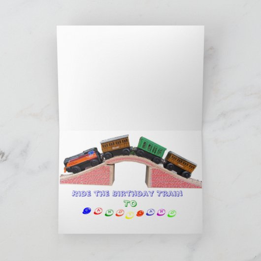 Birthday Train Karte (Innenseite)