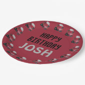 Birthday Train Pappteller (Schrägansicht)