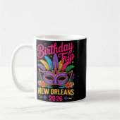 Birthday Trip New Orleans 2026 Matching Mardi Gras Kaffeetasse (Links)