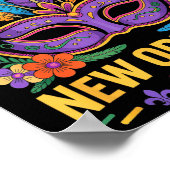 Birthday Trip New Orleans 2026 Matching Mardi Gras Poster (Ecke)