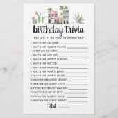 Birthday Trivia-Spiel (Vorderseite)