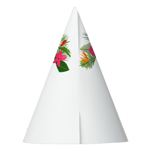 Birthday Tropical Parrot Partyhütchen (Rückseite)