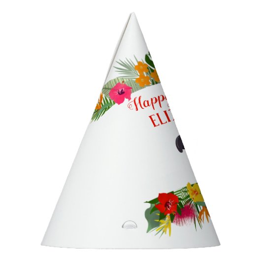 Birthday Tropical Parrot Partyhütchen (Links)