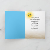 Birthday Tropical Sandman mit Palm Frond Karte (Innenseite)