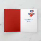 Birthday Trump Speech Bubble Karte (Innenseite)