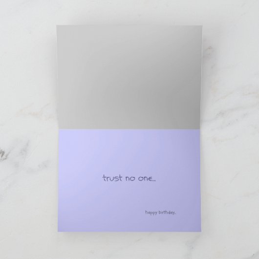 Birthday Trust Karte (Innenseite)
