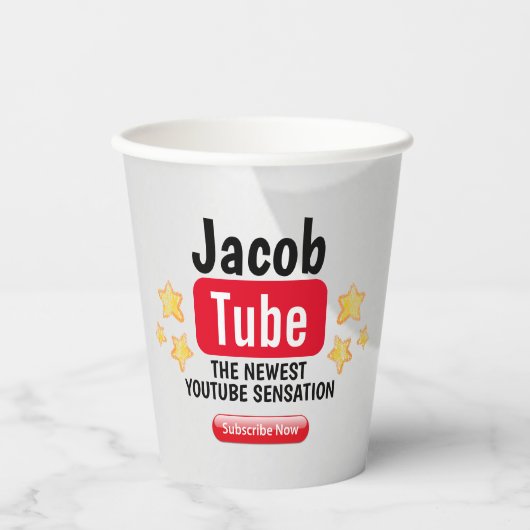 Birthday Tube Paper Cup Pappbecher (Vorderseite)